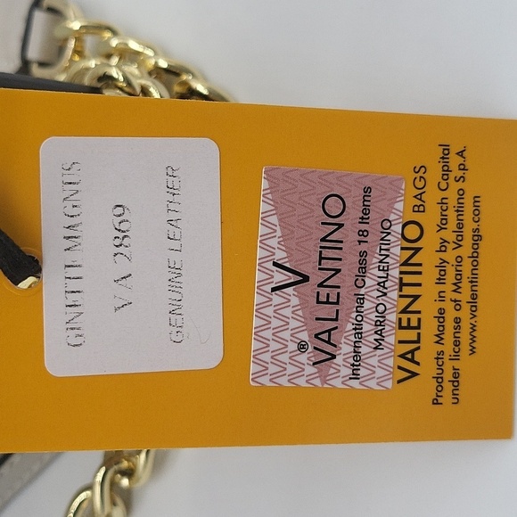 1364- Valentino by Mario Valentino Genuine Italian Leather NWT - Picture 10 of 12